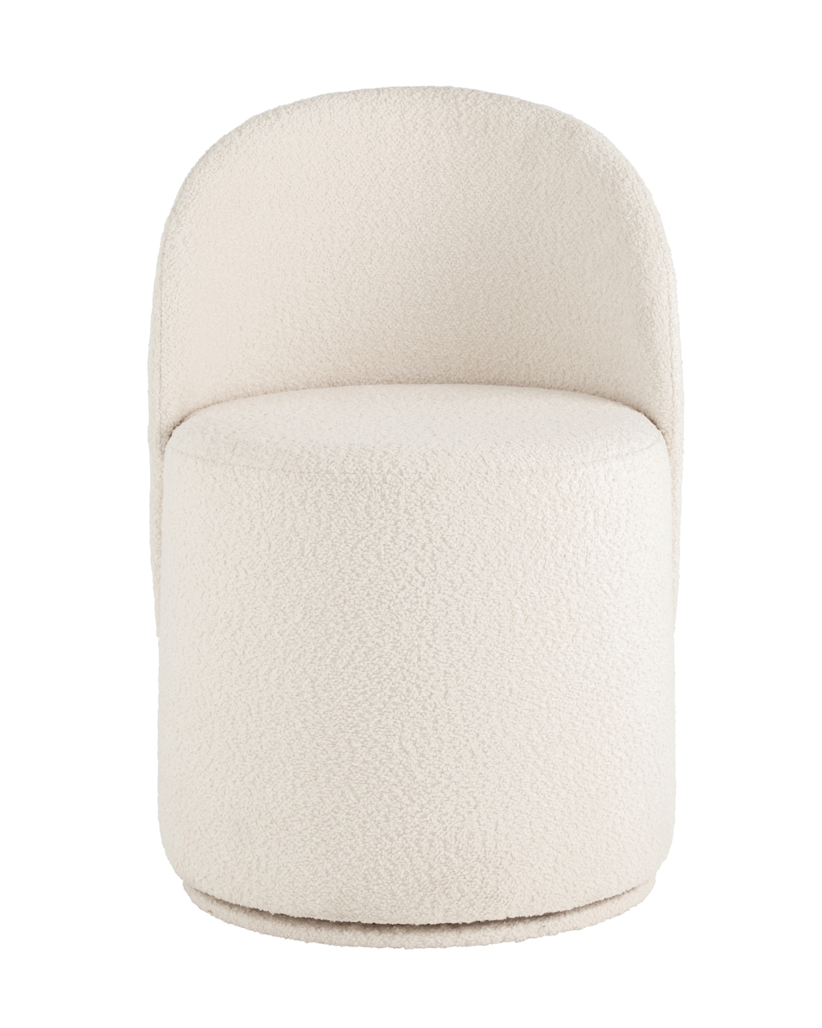 Пуф Loreen вращающийся букле белый Stool Group