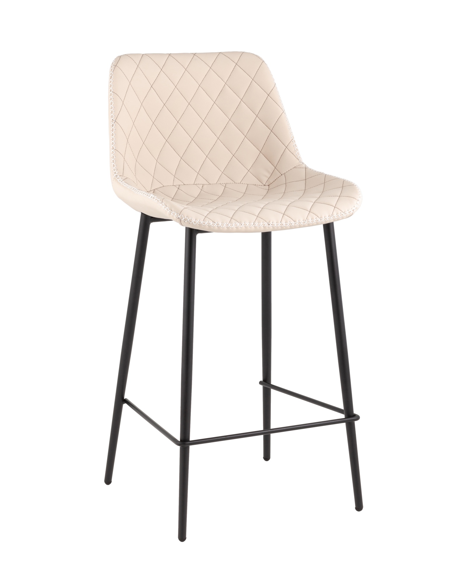 Стул барный Arch экокожа светло-серый Stool Group