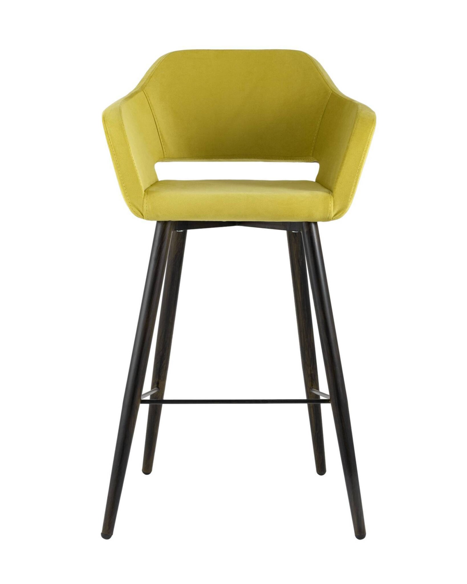 Стул барный Саймон велюр золотистый Stool Group