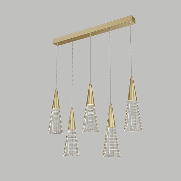 Подвесной светильник MANDORA L5 Brass Планка by ImperiumLoft