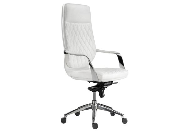 Компьютерное кресло Woodville Isida white / satin chrome 15427