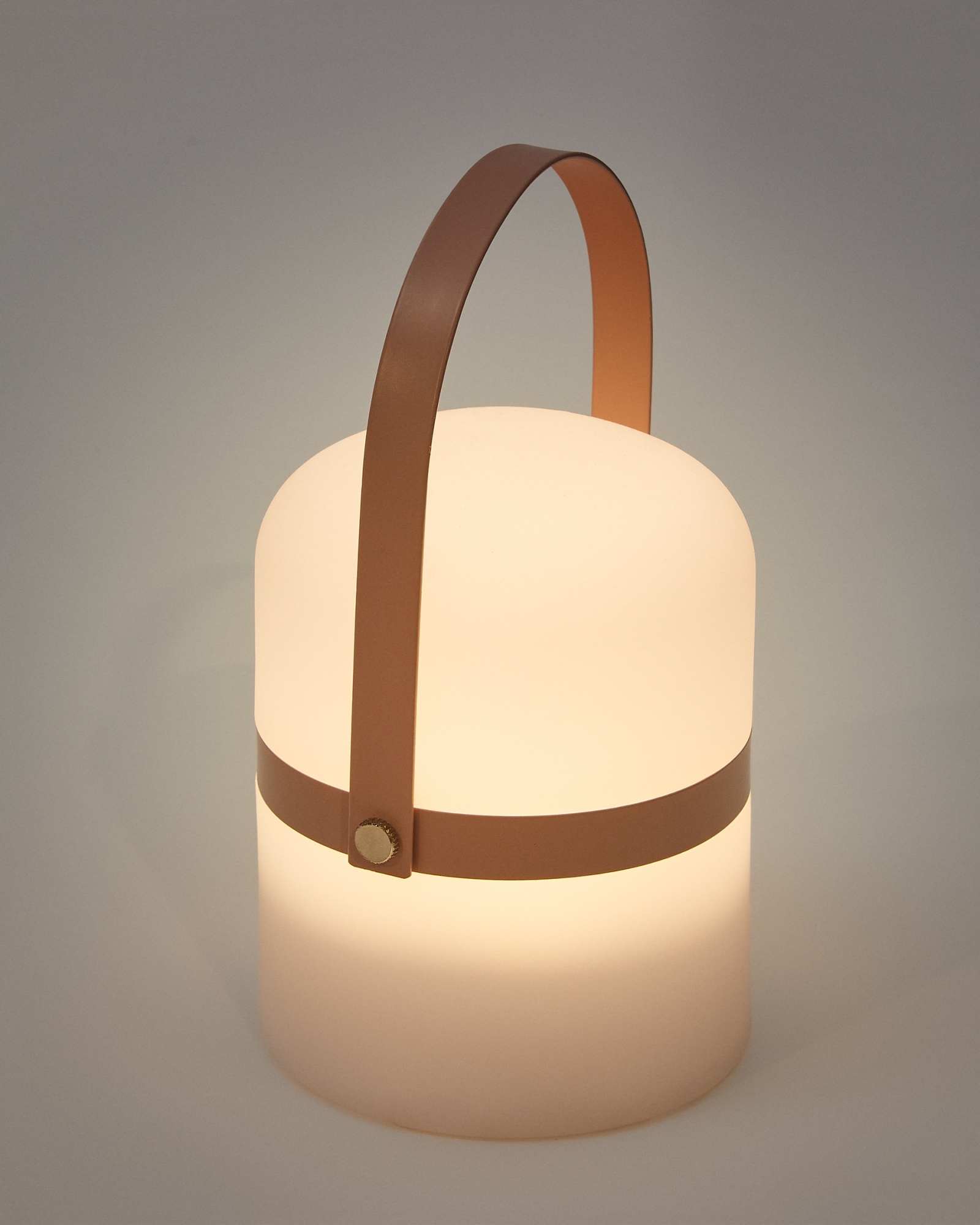 Ridley mini Настольная лампа LED с ручкой розового цвета La Forma (ex Julia Grup)