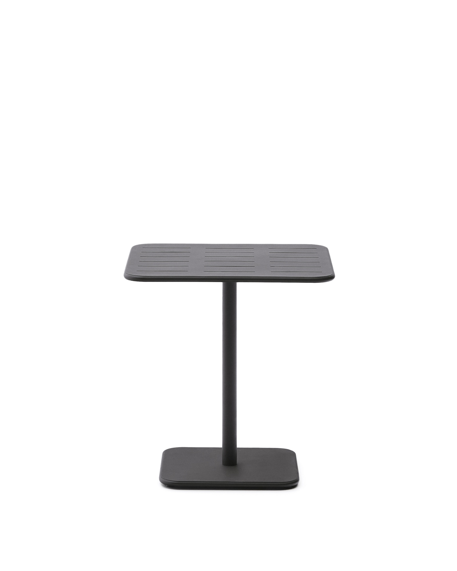 Уличный стол Brai из темно-серой оцинкованной стали 70 x 70 см La Forma (ex Julia Grup)