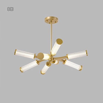 Подвесная люстра RAMOSE В8 Черный by ImperiumLoft