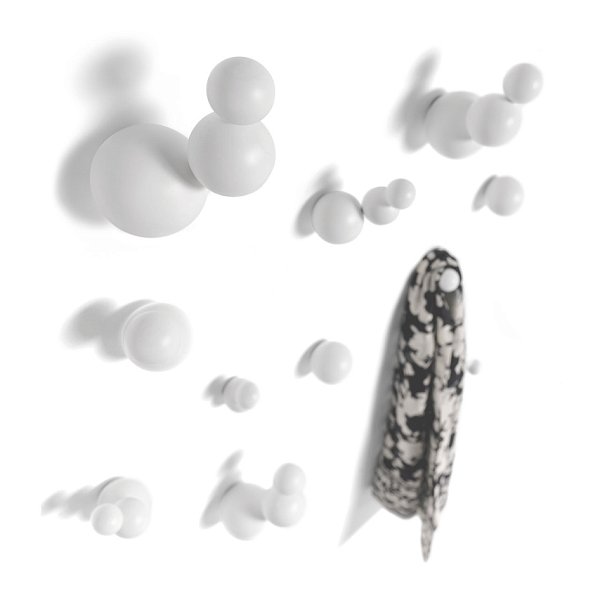 Крючок MOGG Bubble White set of 5 MBU21O+white
