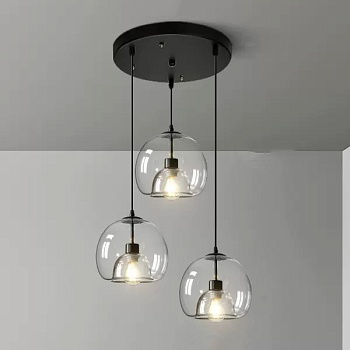 Подвесной светильник FOCUS TRIO D30 Transparent by ImperiumLoft