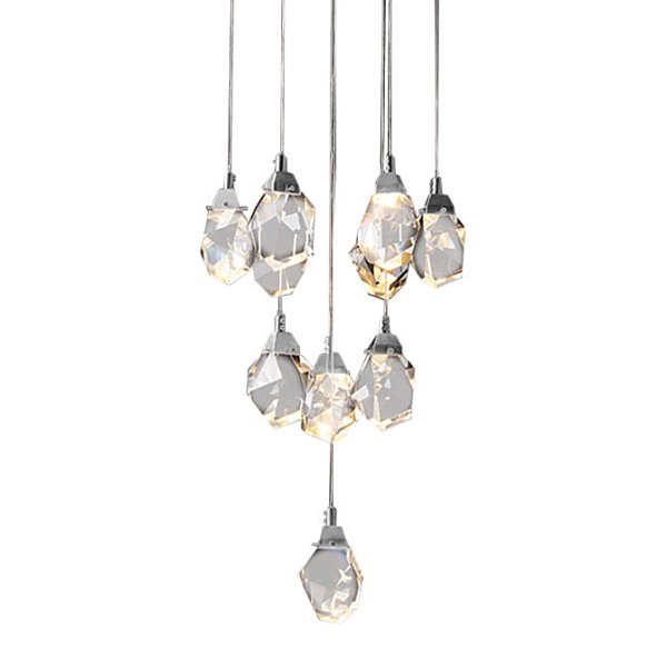 Подвесной светильник  Delight Collection Crystal rock 11 chrome