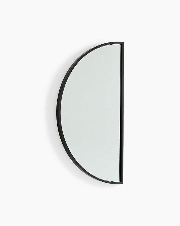 Чёрное настенное зеркало Омаха Louvre Home LHDWM111223RJ