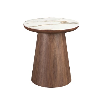 Приставной столик 2159 из керамики в мраморной отделке и ореха Angel Cerda