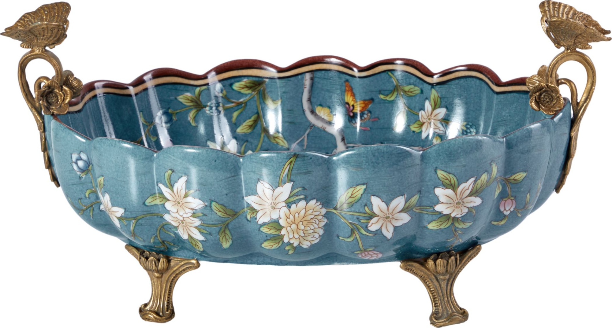 Чаша с бабочками Glasar D912GHC/HGD2135