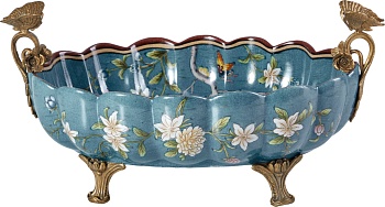 Чаша с бабочками Glasar D912GHC/HGD2135