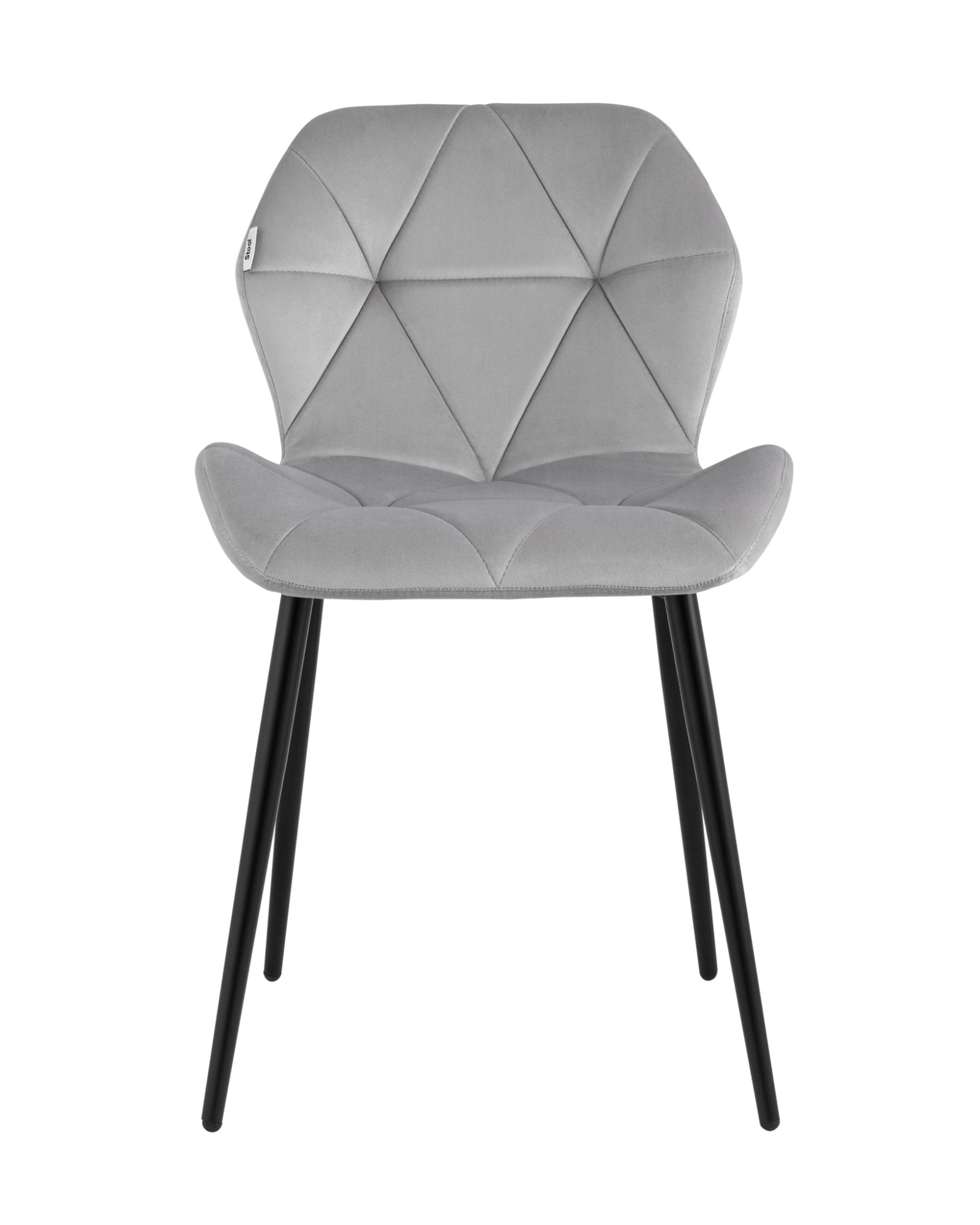 Стул Эдвин велюр серый Stool Group