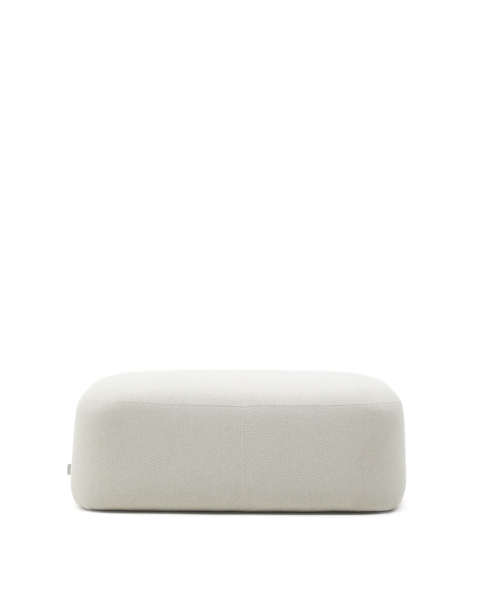 Пуф Martina из шенилла цвета экрю 123 x 85 см La Forma (ex Julia Grup)