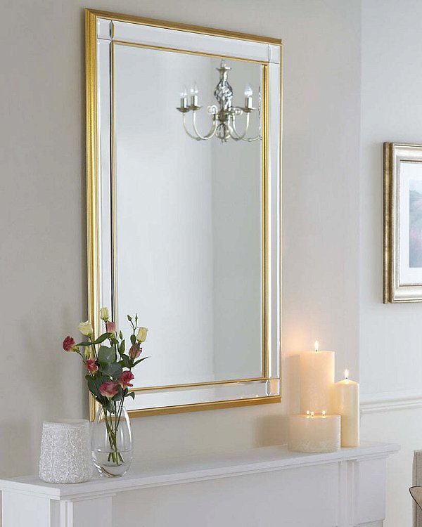 Зеркало в золотой раме Дорсет Louvre Home LH999G