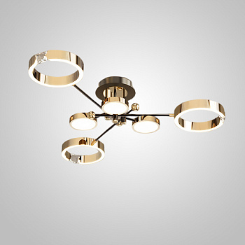 Потолочная люстра SELLIF CH L6 Brass by ImperiumLoft