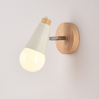 Бра DEER B White/Light wood by ImperiumLoft