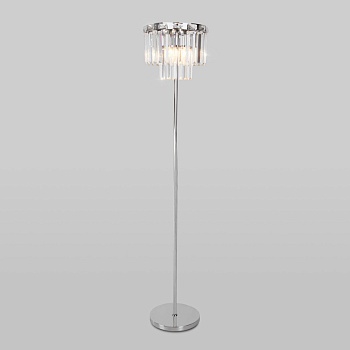 Торшер Eurosvet 01137/3 хром/прозрачный хрусталь Strotskis