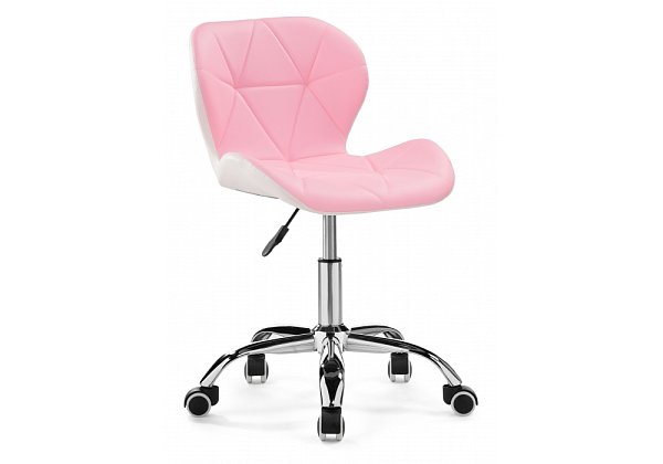 Стул Woodville Trizor whitе / pink 15337