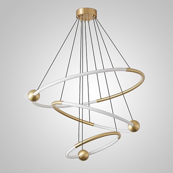 Кольцевые люстры и светильники ECLIPTICA Brass by ImperiumLoft