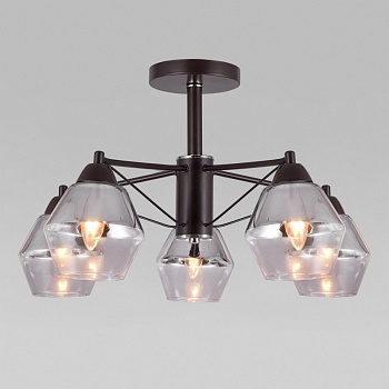 Люстра на штанге Eurosvet 70135/5 кофе