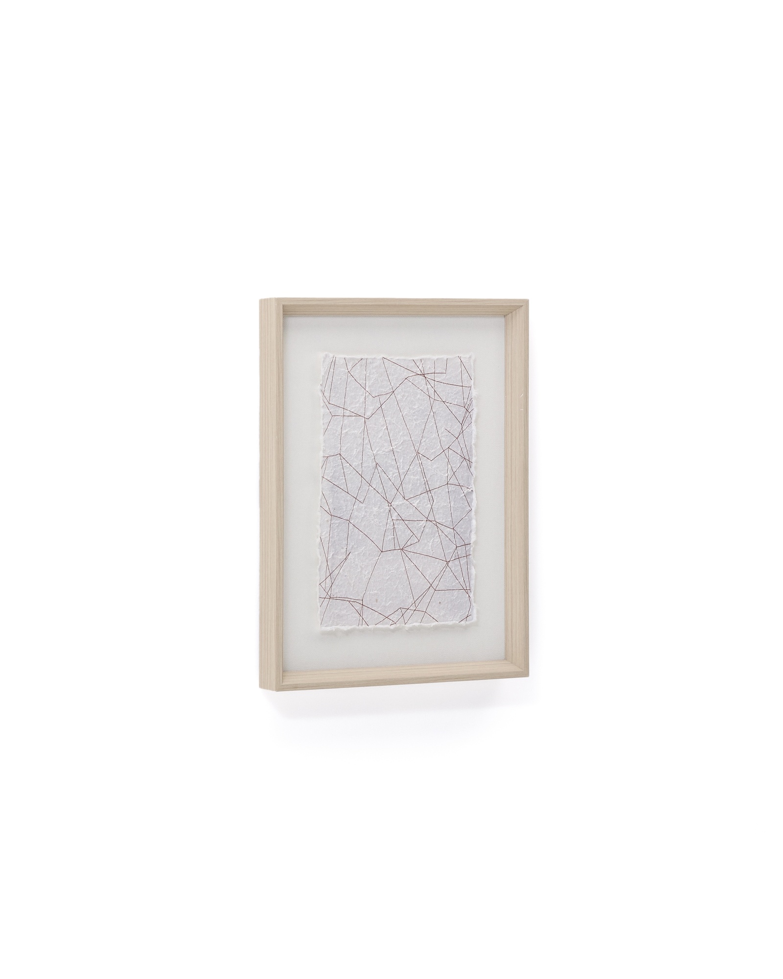 Durkan Абстрактная картина на переработанной бумаге белая 30 x 40 см La Forma (ex Julia Grup)