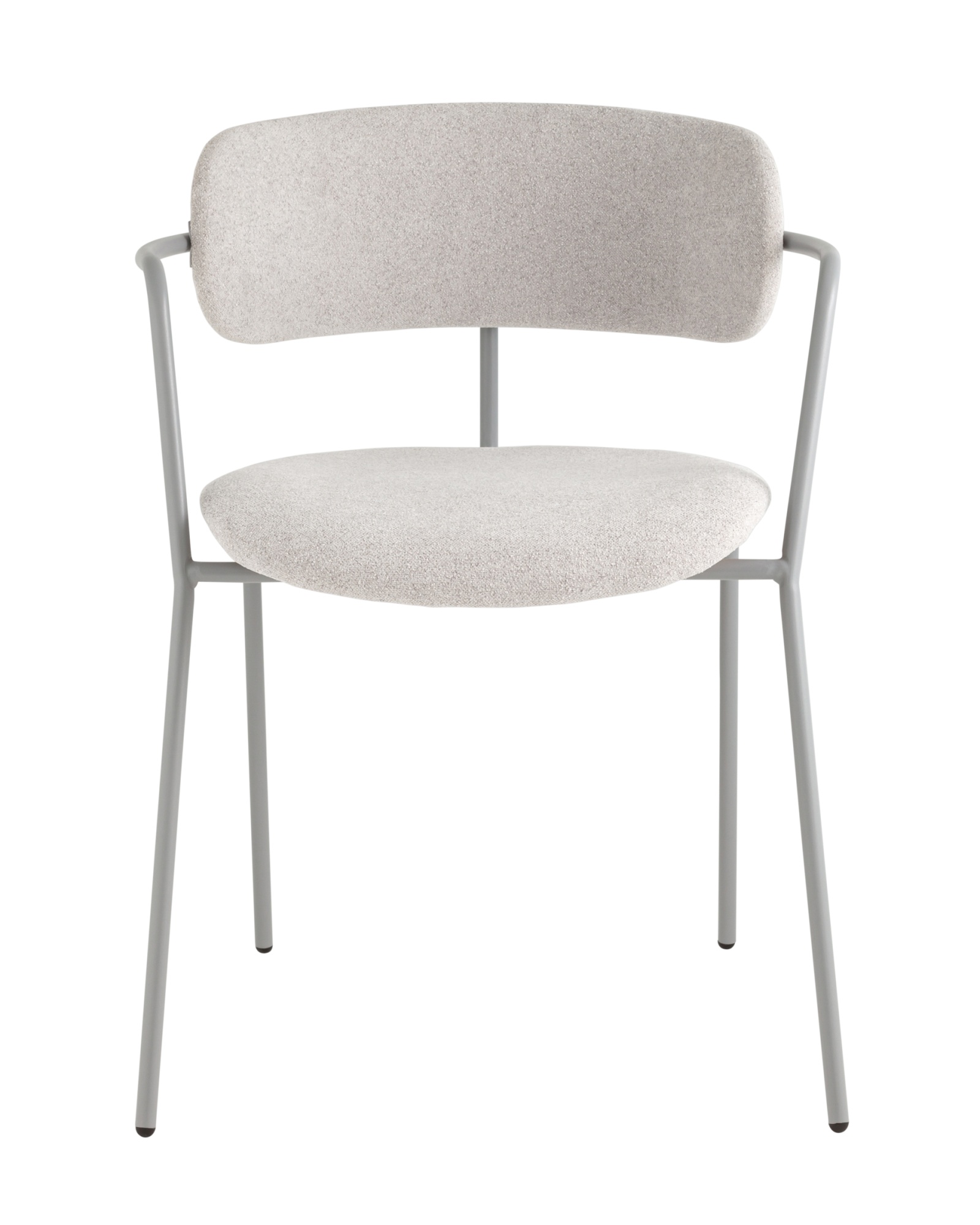 Стул Дженни букле светло-серый каркас серый муар Stool Group