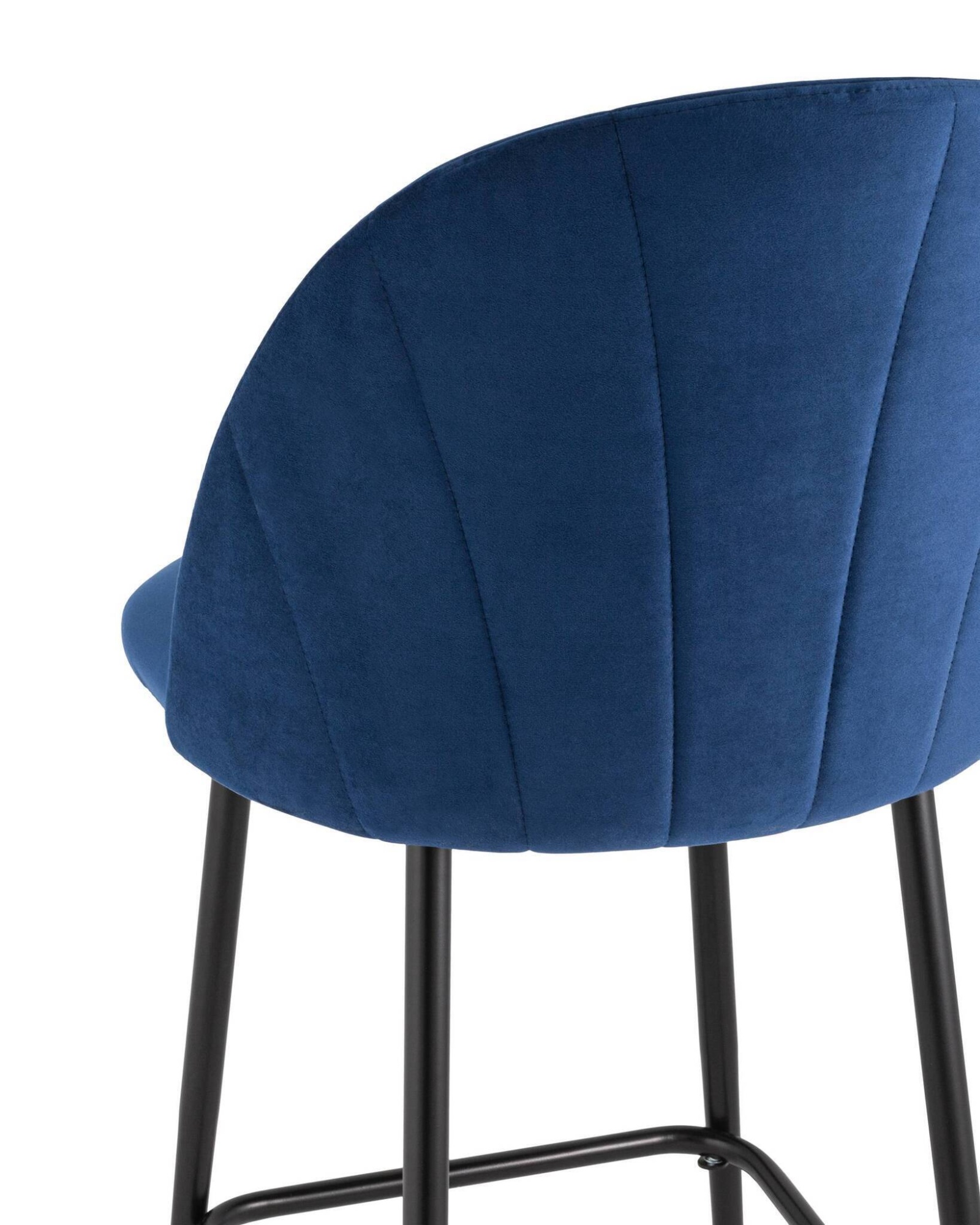 Стул полубарный Логан велюр синий Stool Group
