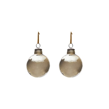 Набор из 2 рождественских шаров Piril из коричневого переработанного стекла, Ø 10 см La Forma (ex Julia Grup)