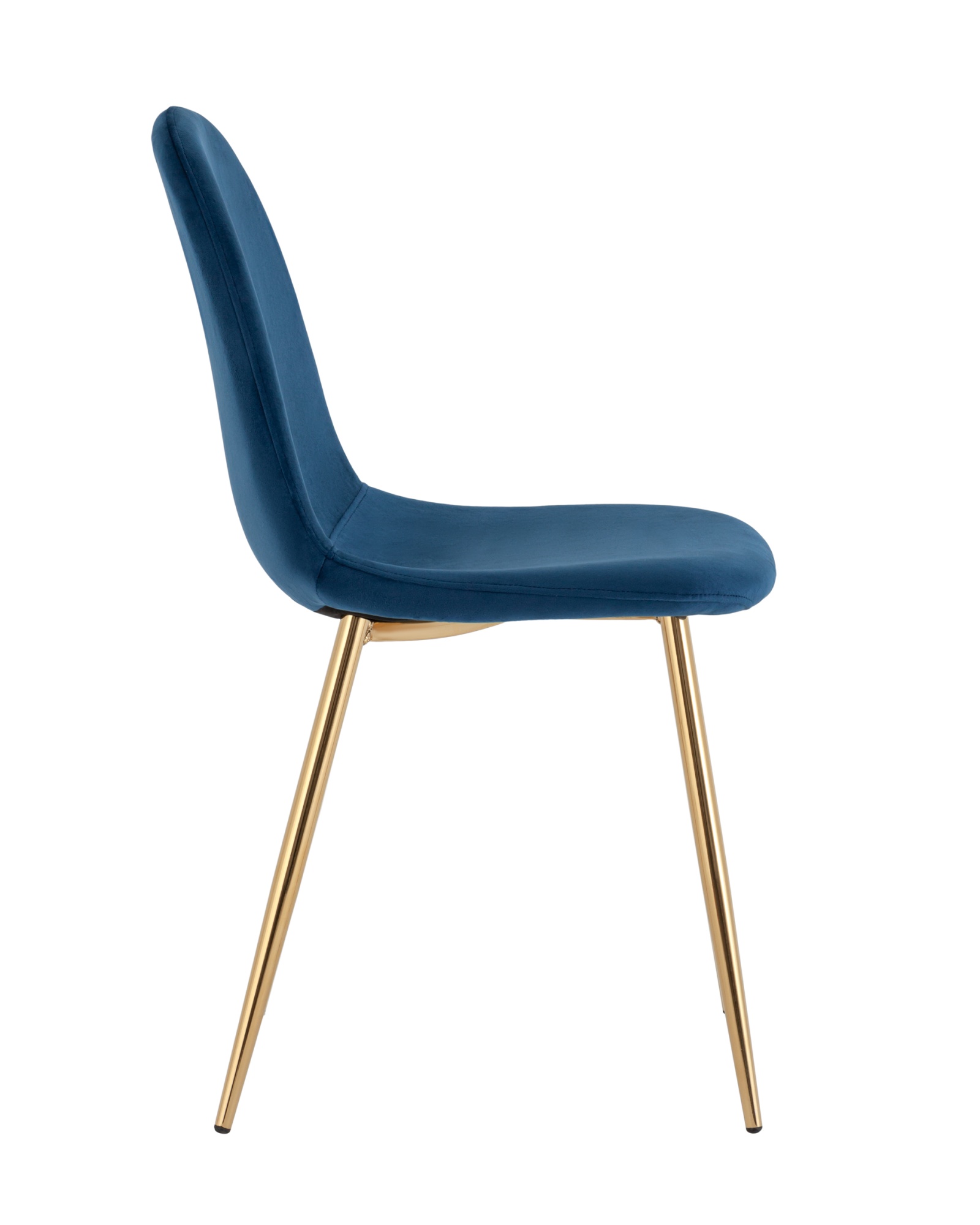 Стул Валенсия SN велюр темно-синий золотые ножки Stool Group