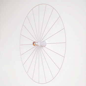 Бра Wheel 90 cm белый + цоколь 20 cm белый Aromas del Campo