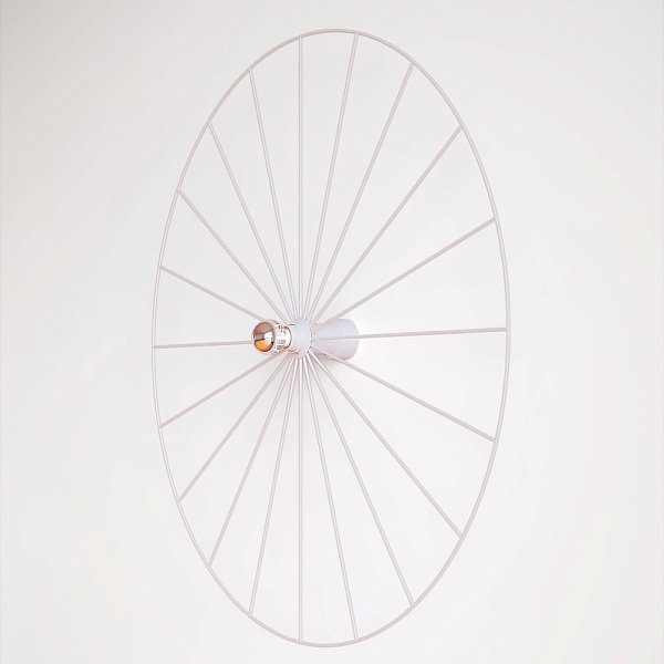 Бра Wheel 90 cm белый + цоколь 25 cm белый Aromas del Campo
