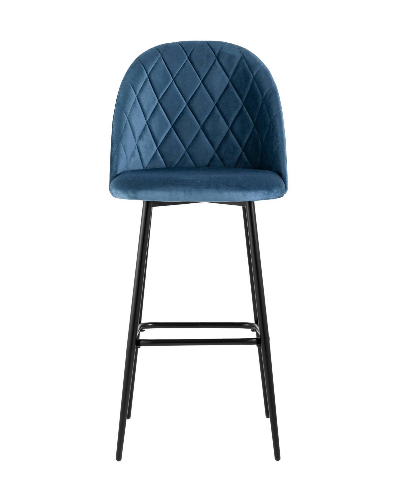 Стул барный Марсель велюр пыльно-синий Stool Group