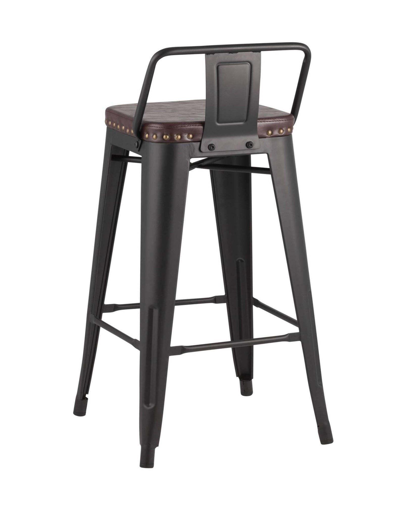 Стул полубарный TOLIX SOFT черный матовый Stool Group