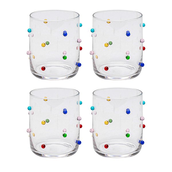 Стакан Party Dots 9cm (4/part) KARE 47195