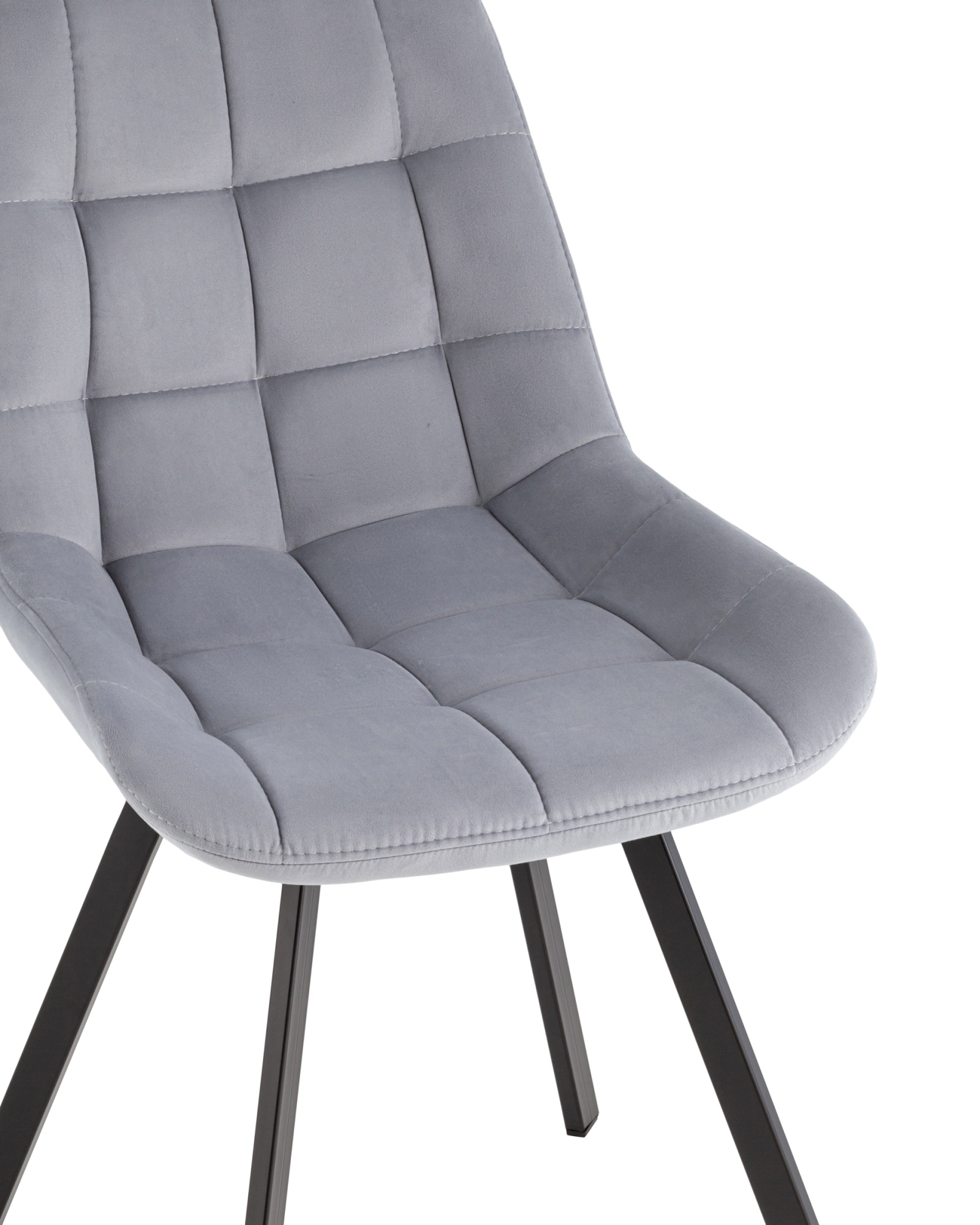 Стул вращающийся Флекс велюр велютто серый Stool Group