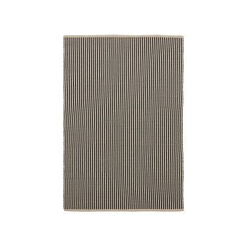 Satanca Ковер в бежевую и черную полоску из синтетики La Forma (ex Julia Grup)
