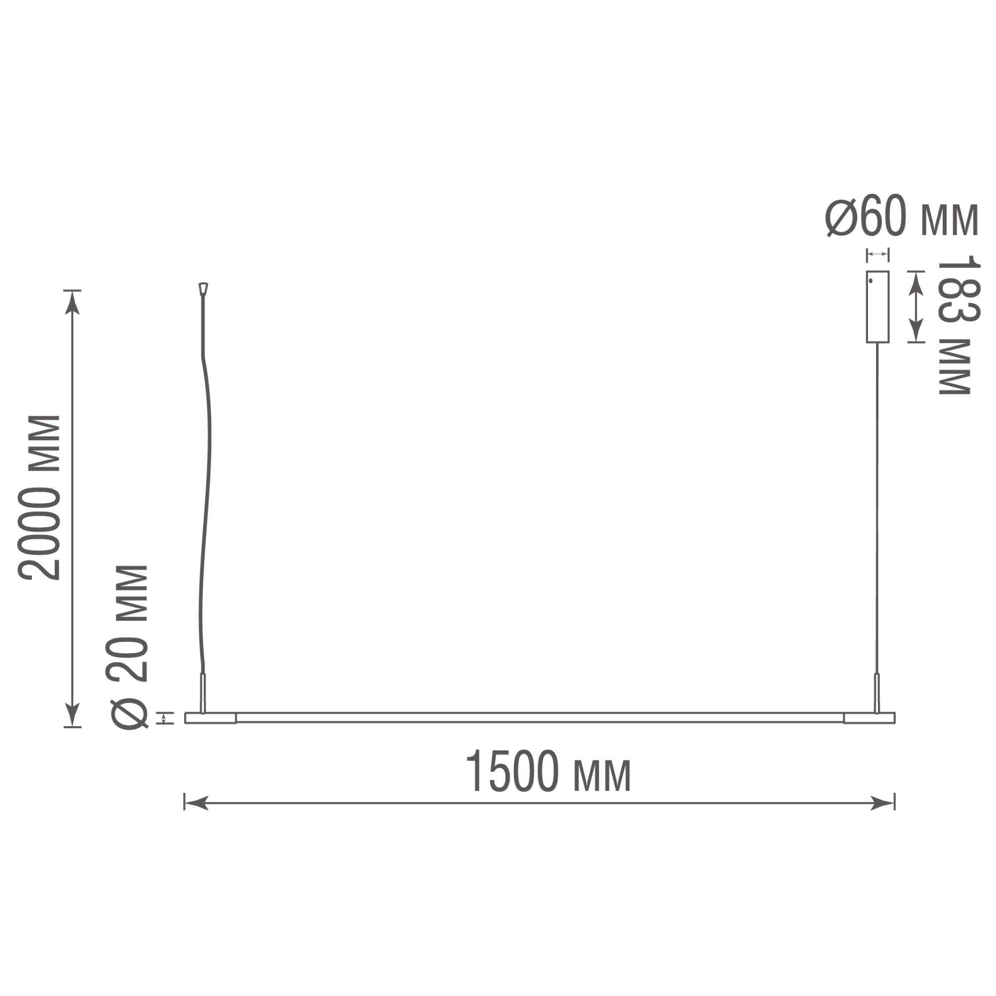 Подвесной  светильник Donolux DL20591S150WW30 Brass