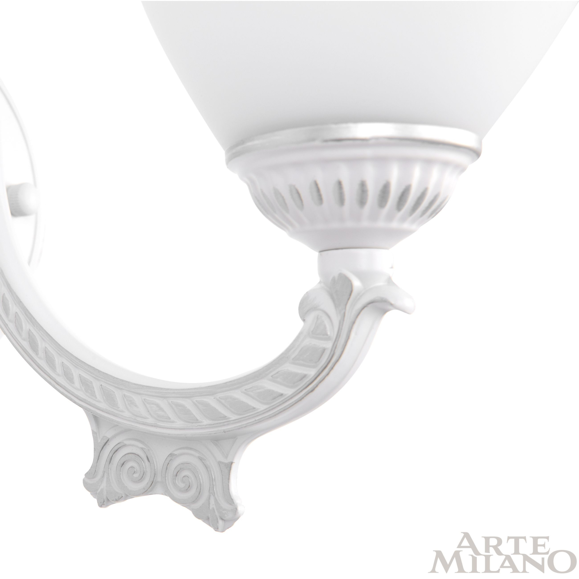 Бра с плафонами 342837/1W WT+SL Arte Milano