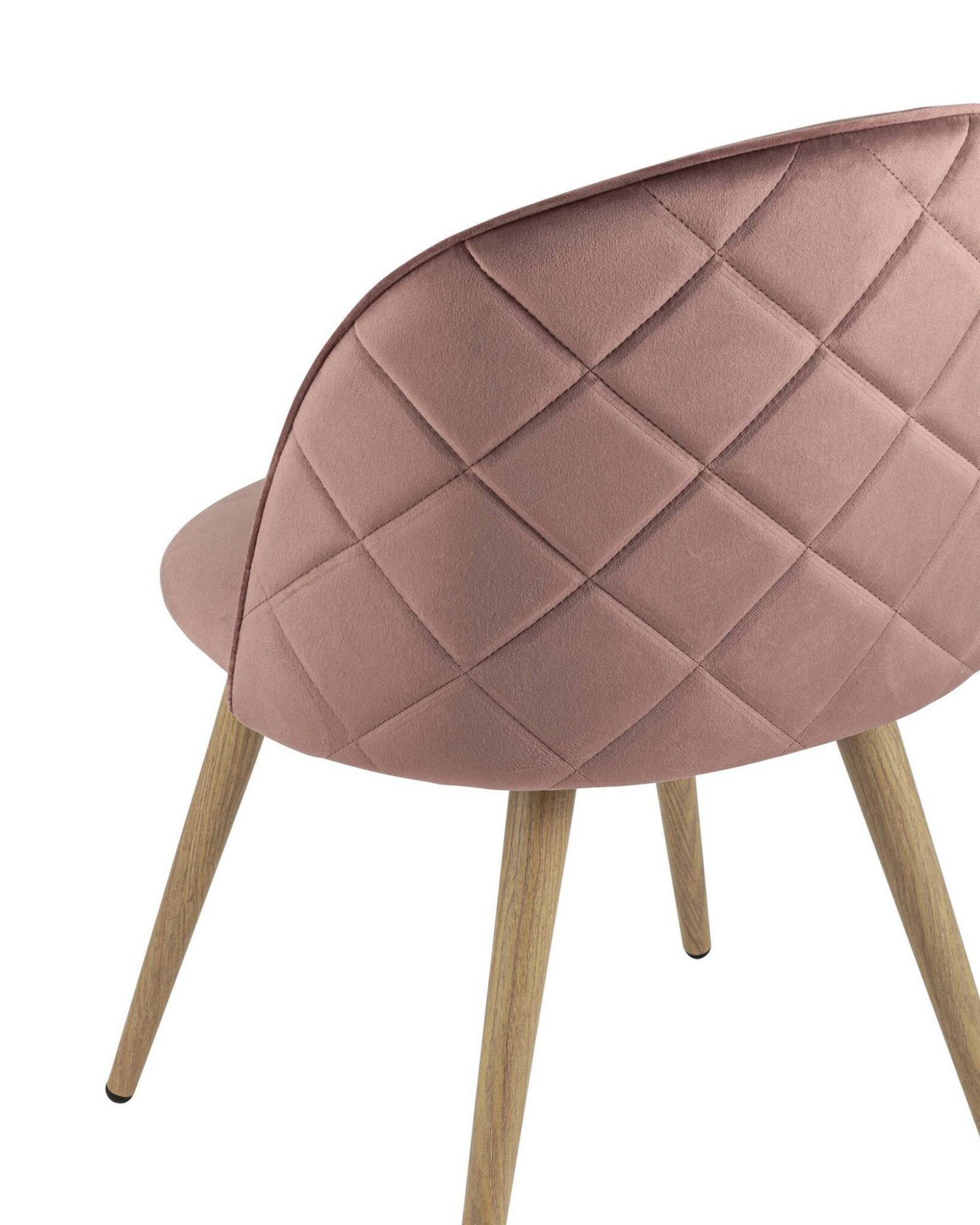 Стул Лион велюр с ромбами розовый Stool Group