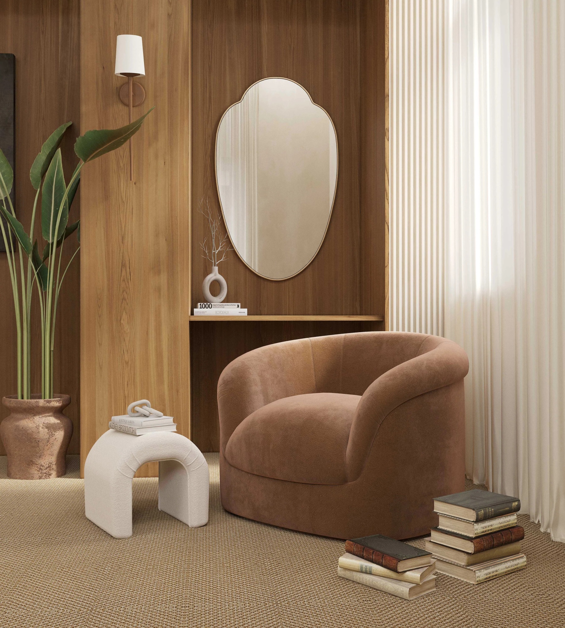 Milis Gold Зеркало в тонкой раме Smal Art-Zerkalo SM130GL