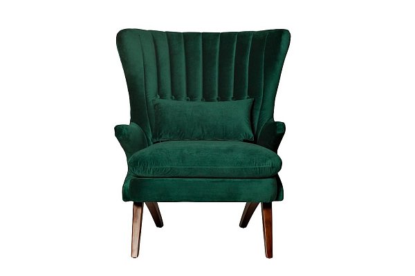 Кресло зеленое велюровое Garda Decor DY-733