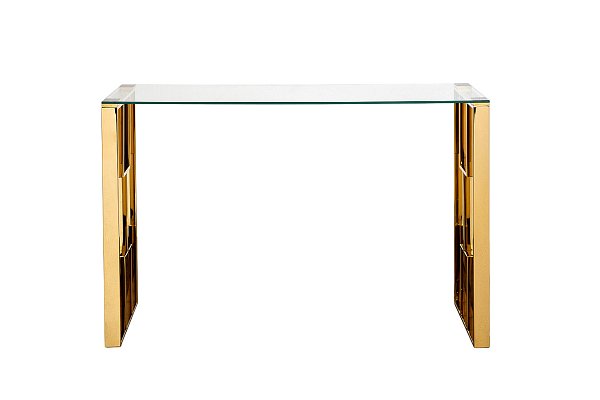 Консоль прозрачное стекло/золото Garda Decor 47ED-08201