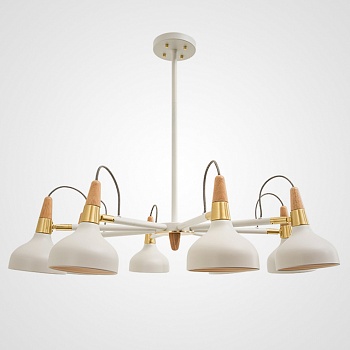 Люстра на штанге OPLAND A 8 lamps White by ImperiumLoft