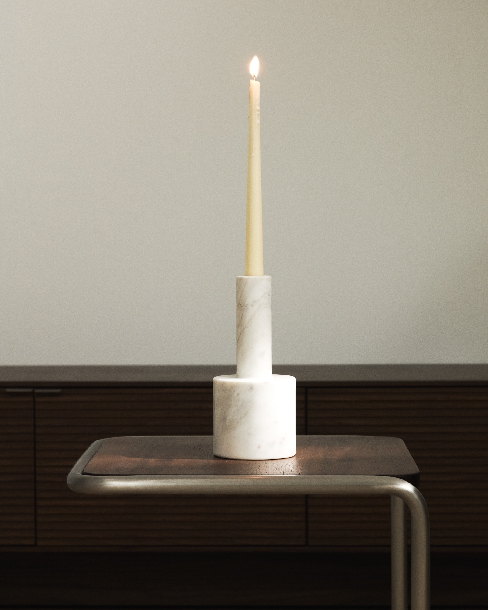 Подсвечник Zalvori из белого мрамора 23 см La Forma (ex Julia Grup)