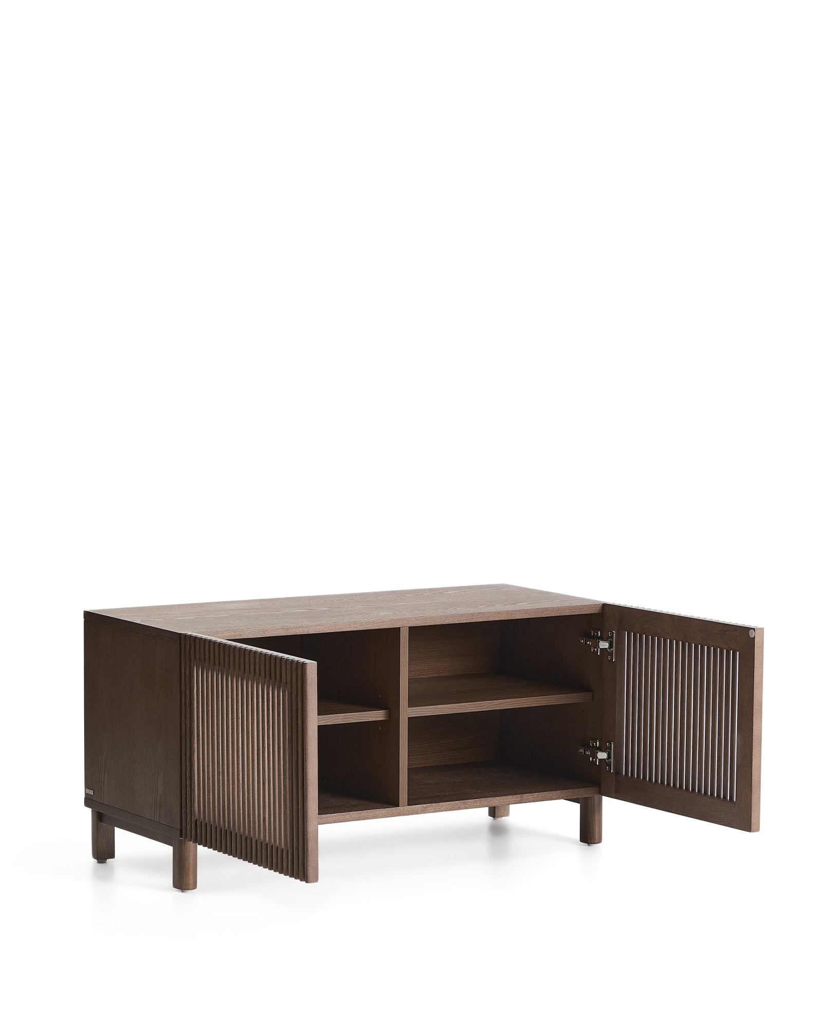 Тумба для обуви Beyla из ясеня с отделкой под орех La Forma (ex Julia Grup)