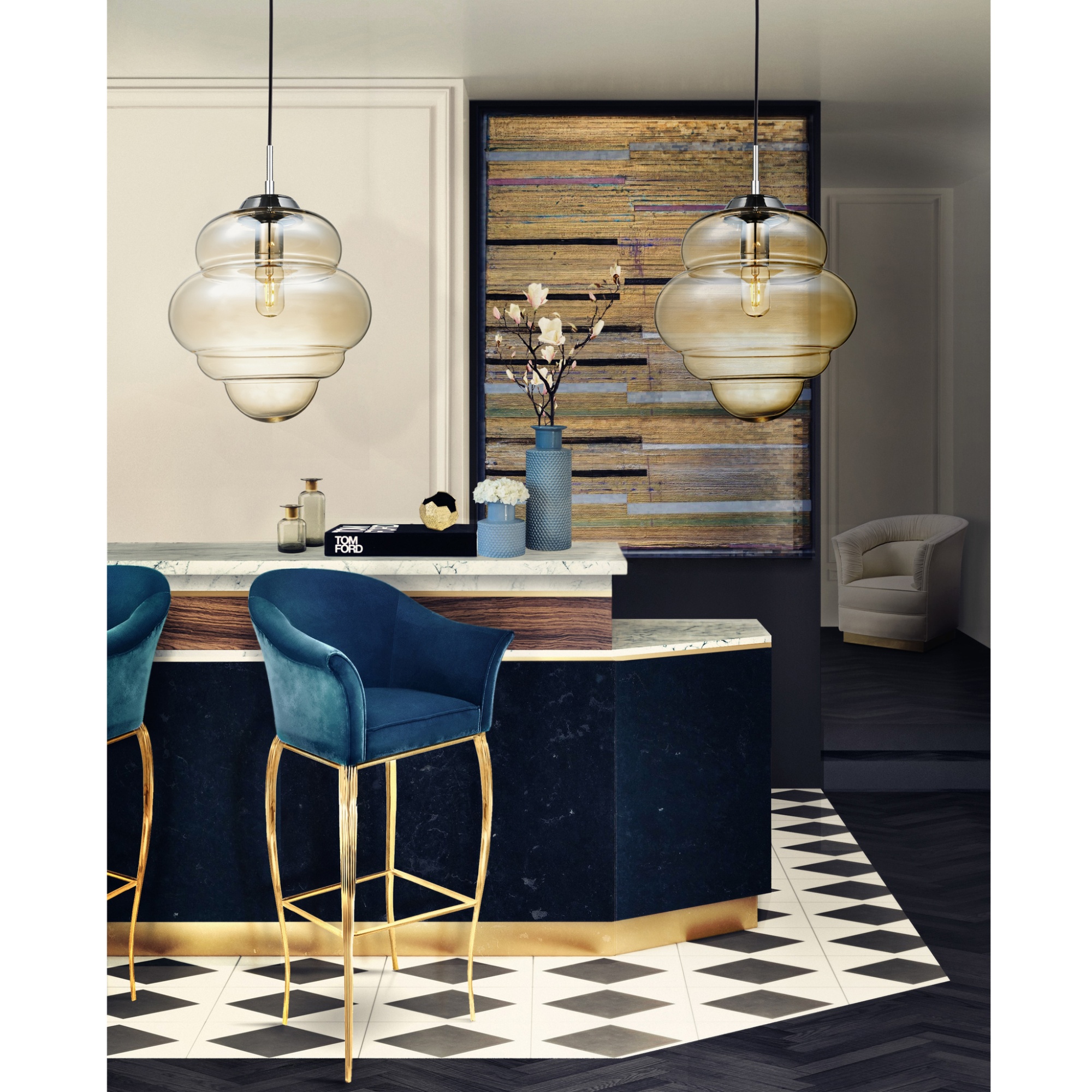 Подвесной светильник Palma 0507PLB-1CO