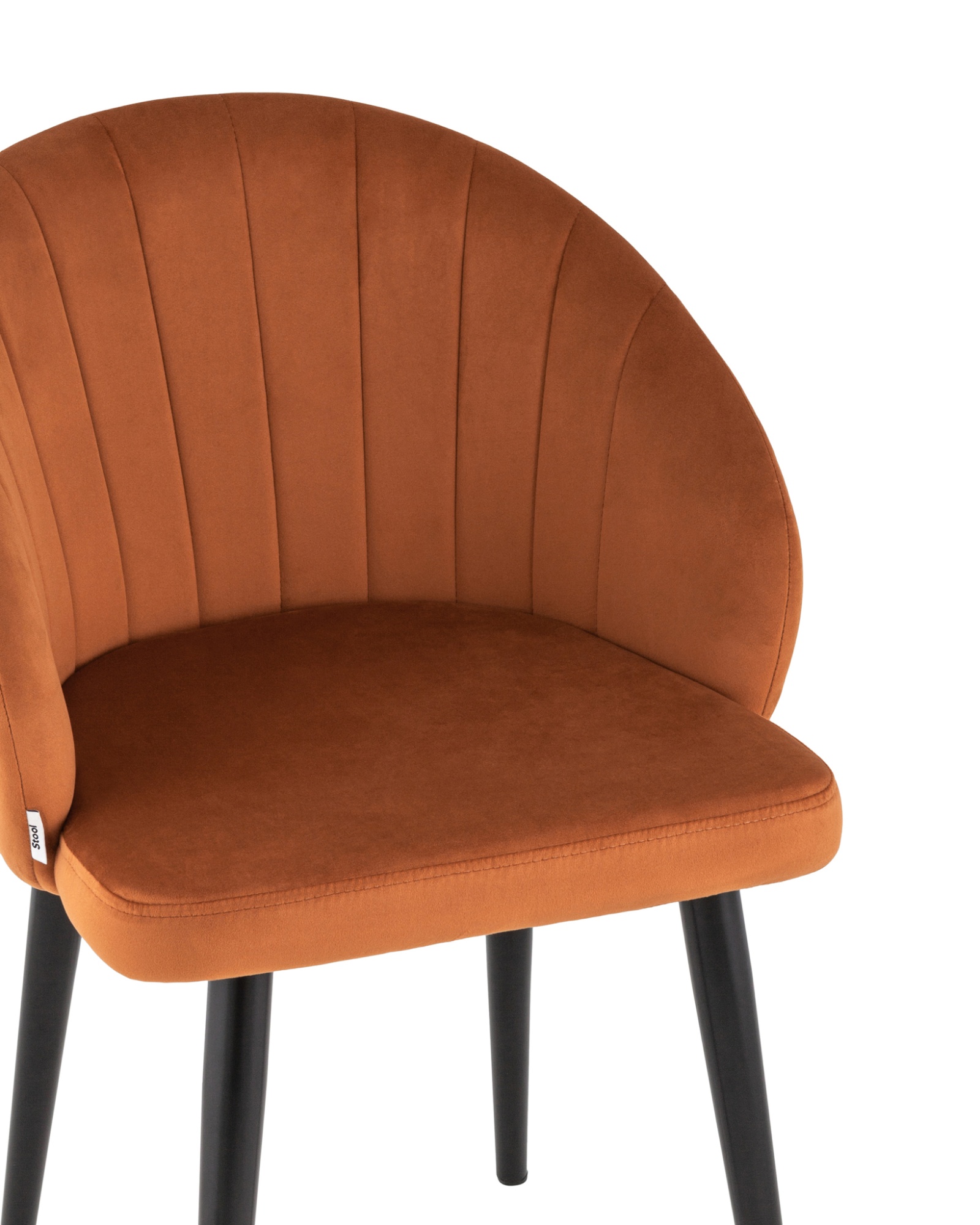 Стул с подлокотниками Брюссель велюр терракотовый Stool Group