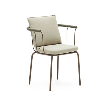 Salguer Стул из веревки и стали окрашенный в коричневый цвет La Forma (ex Julia Grup)