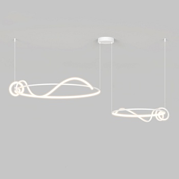 Кольцевая люстра RAFFEL COMBO D60+80 White by ImperiumLoft