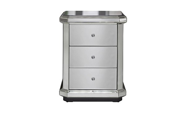 Тумбочка прикроватная зеркальная Garda Decor KFC882